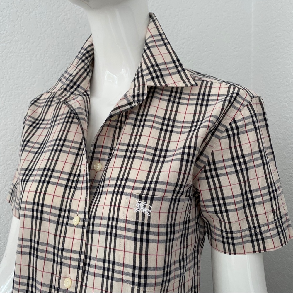 Burberry check blouse